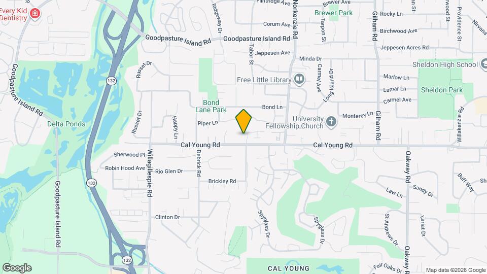 1430 Hammock St Map and Location Details