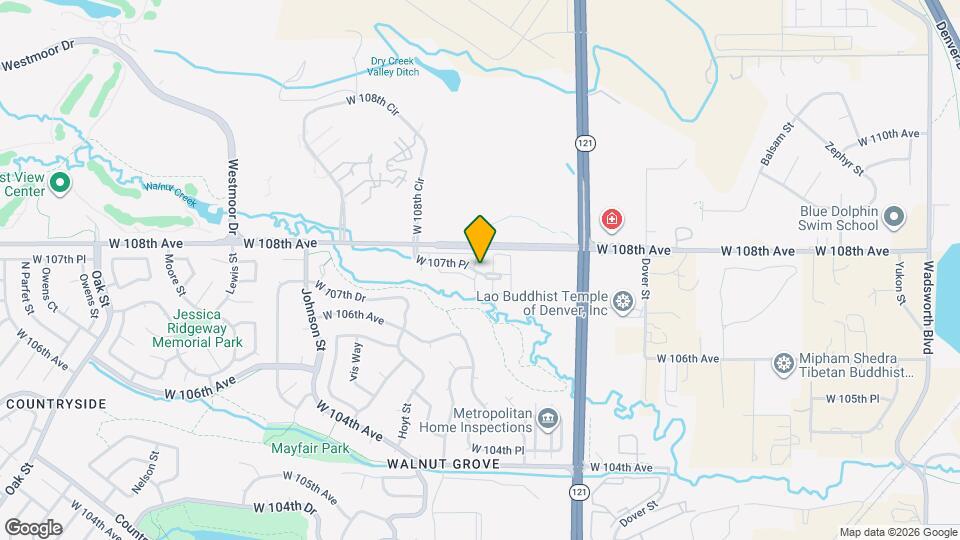 9203 W 107th Pl Map and Location Details