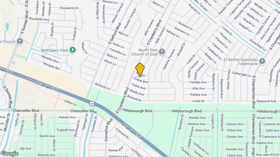 2912 Crane Ave Map and Location Details