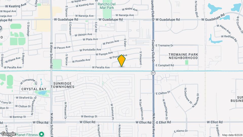 613 W Peralta Ave Mapa y Detalles de la Ubicación