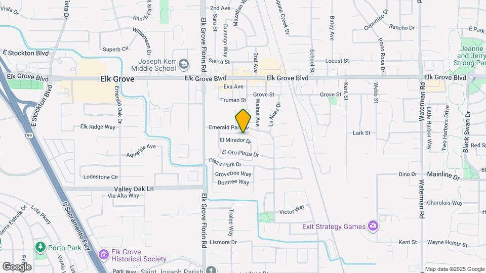 8963 El Mirador Dr Map and Location Details