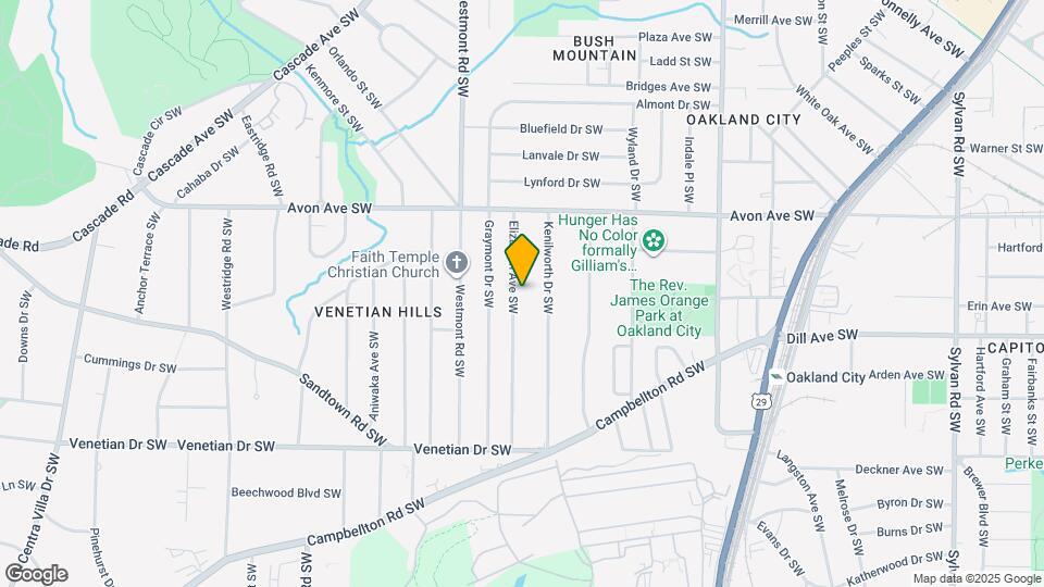 1290 Elizabeth Ave SW Mapa y Detalles de la Ubicación