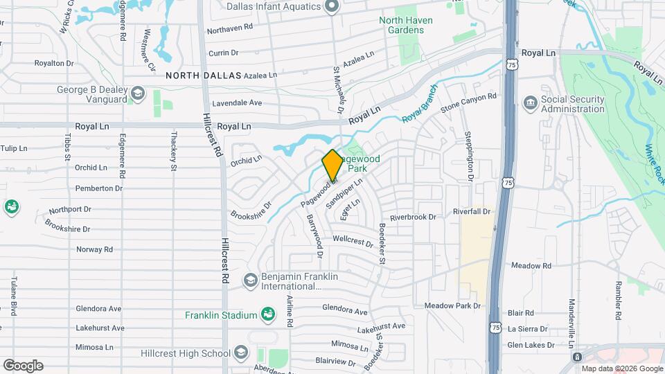 10654 Pagewood Dr Map and Location Details