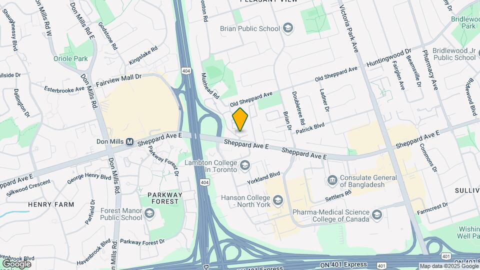 1900-1900 Sheppard Ave E Map and Location Details