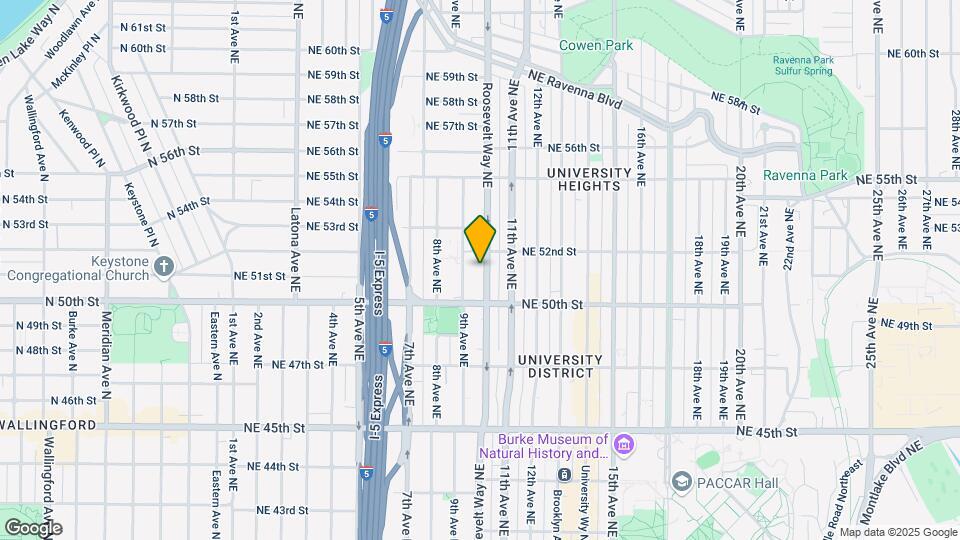 5029 Roosevelt Way NE Map and Location Details