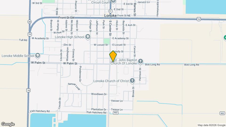 112 E Palm St Map and Location Details