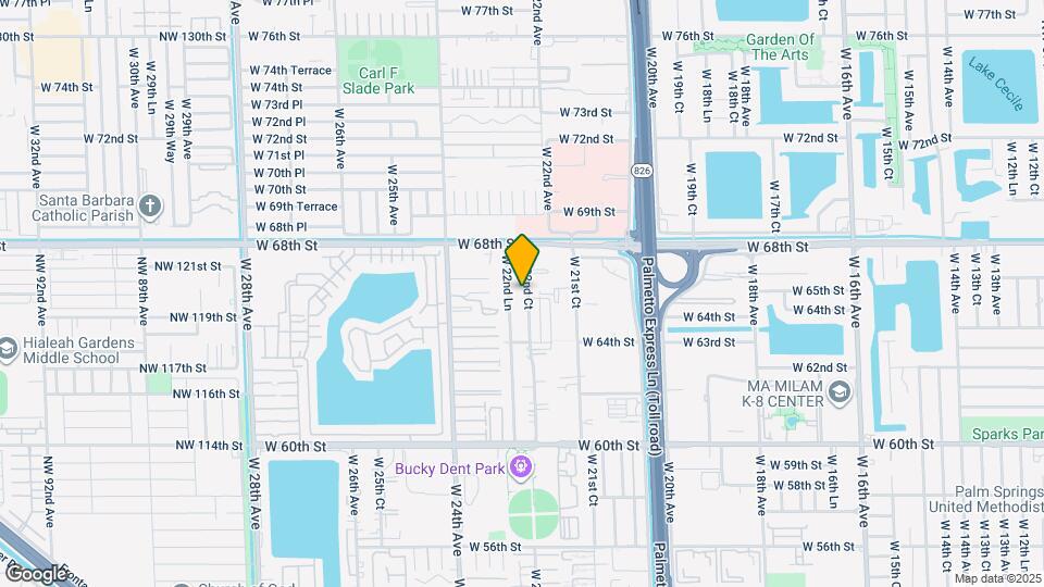 6598 W 22nd Ct Map and Location Details