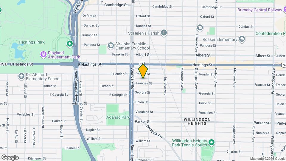 3 Bed + 2 Bath Modern Basement Suite | Partially Furnished Map and Location Details