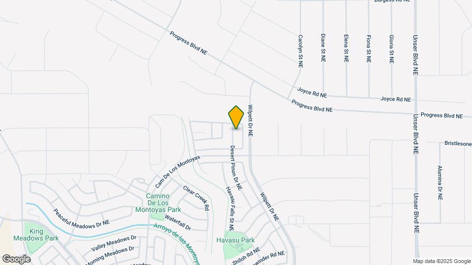 4012 Desert Pinon Dr NE Mapa y Detalles de la Ubicación