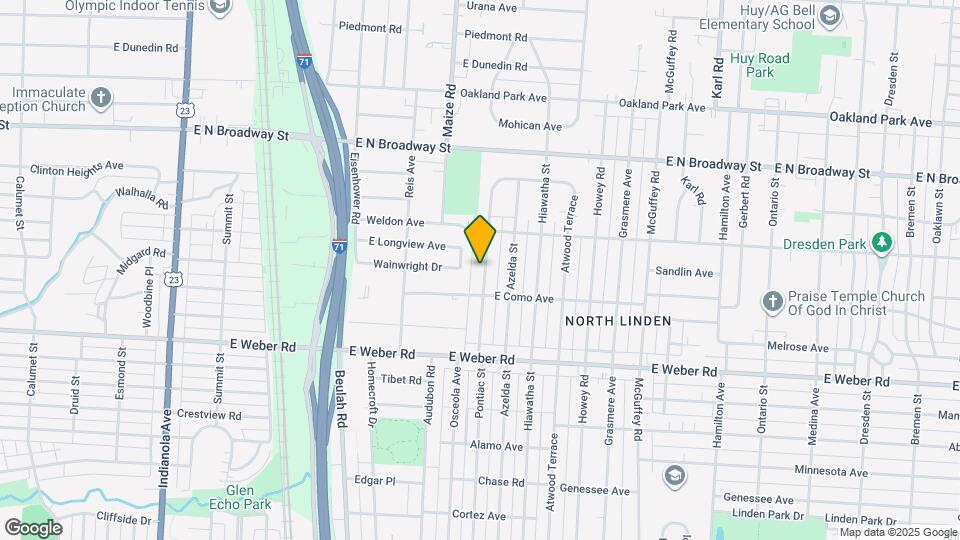 3015 Pontiac St Map and Location Details