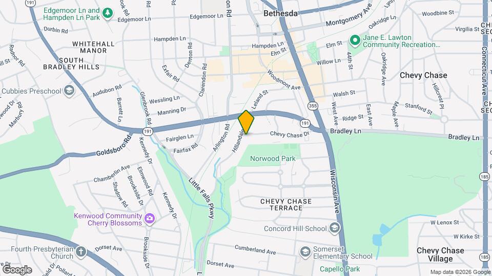 4880 Chevy Chase Dr Map and Location Details