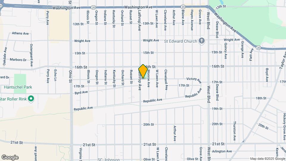 1651 Lathrop Ave, Unit Lower Map and Location Details