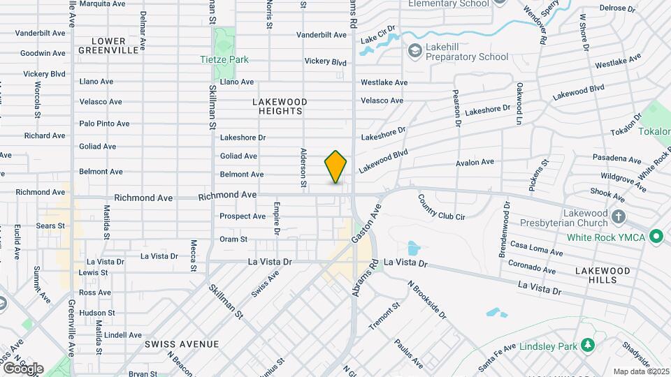 6345 Richmond Ave Map and Location Details