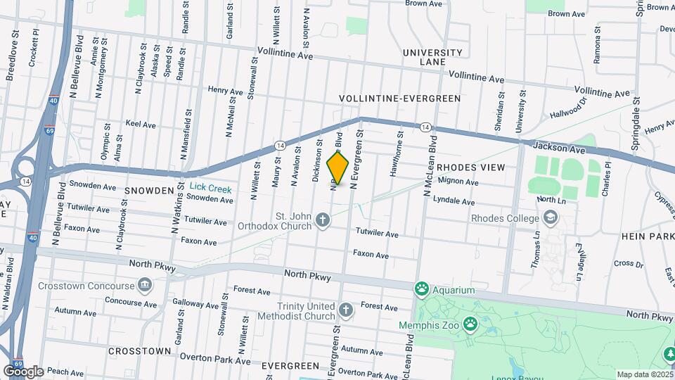 706 N Belvedere Blvd Map and Location Details