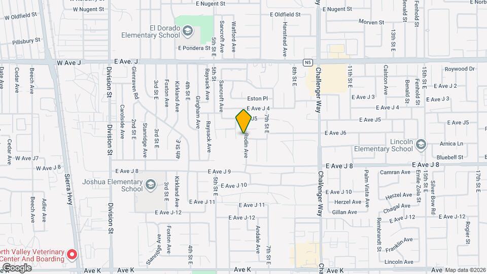 44101 Rodin Ave Map and Location Details