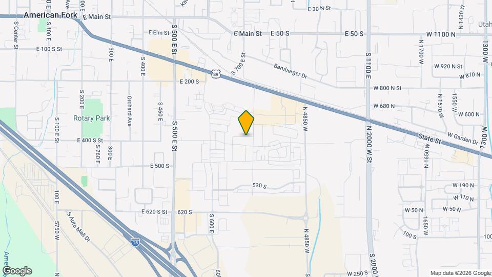 712 E 380 S Mapa y Detalles de la Ubicación