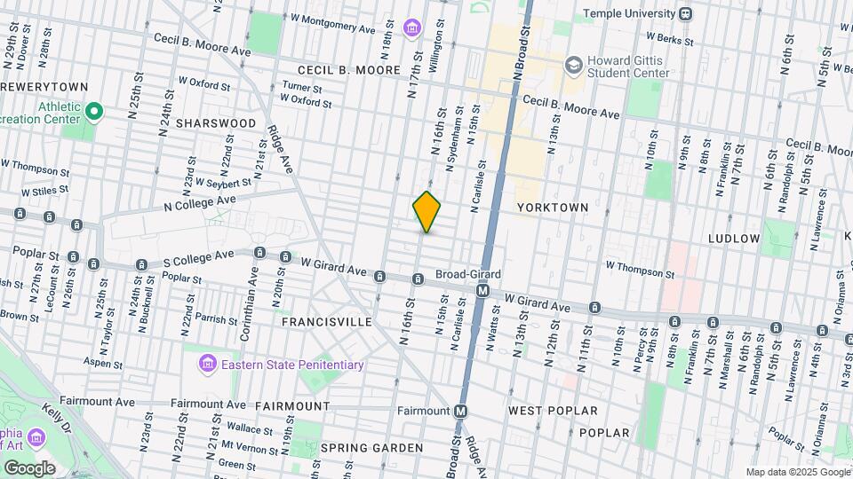 1540 W Thompson St Mapa y Detalles de la Ubicación