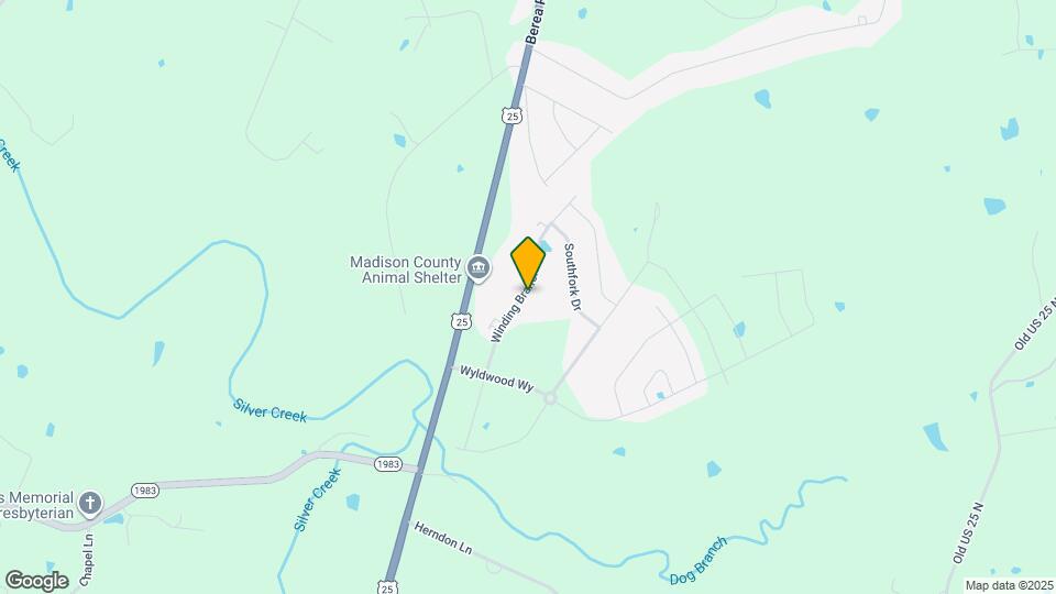 340 Winding Branch Dr Map and Location Details