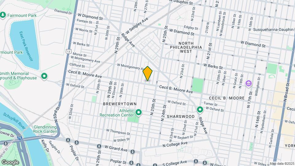 2539 Cecil B. Moore Ave Map and Location Details