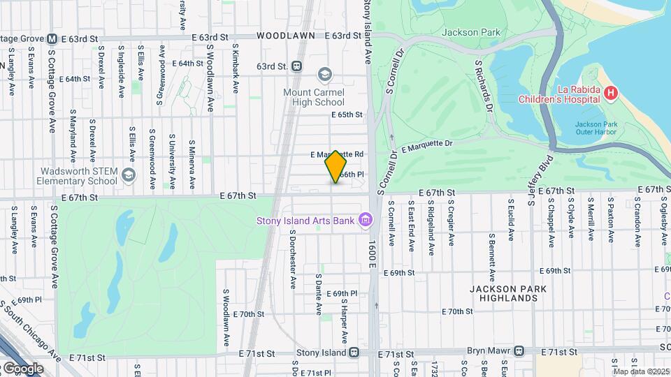1506 E 67th St Map and Location Details