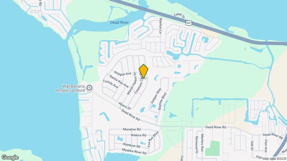 4659 Treasure Cay Rd Map and Location Details