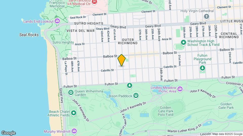 3900 Cabrillo St Map and Location Details