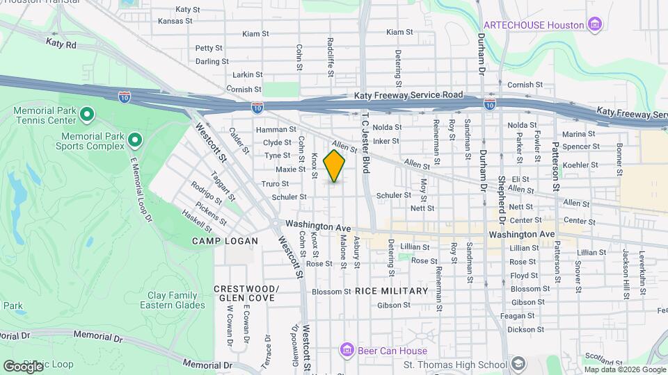 1314 Birdsall St Mapa y Detalles de la Ubicación