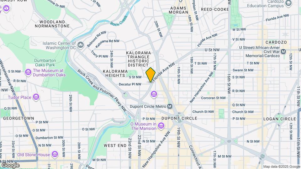 2129 Florida Ave NW Map and Location Details