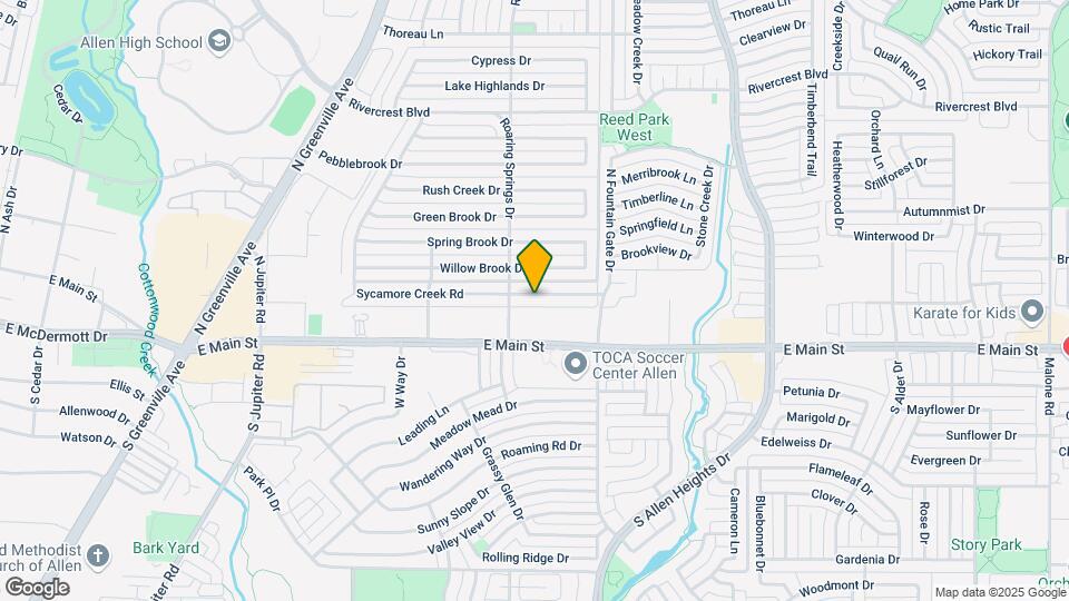 906 Sycamore Creek Rd Map and Location Details