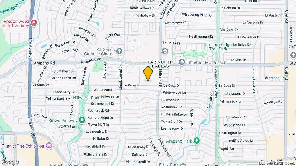 Prestonwood Hillcrest Apartments Map and Location Details