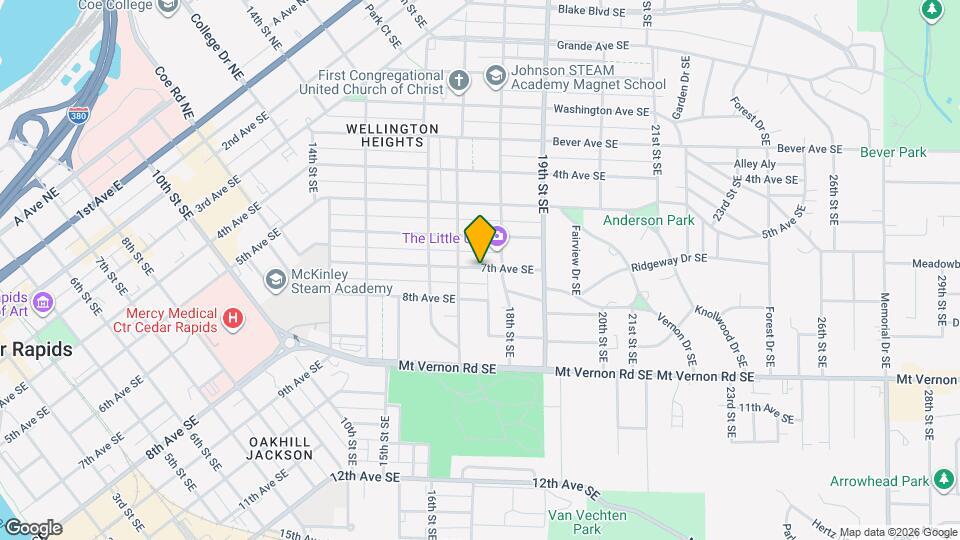 1717 7th Ave SE Map and Location Details