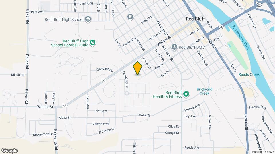 1246 Oak St Map and Location Details