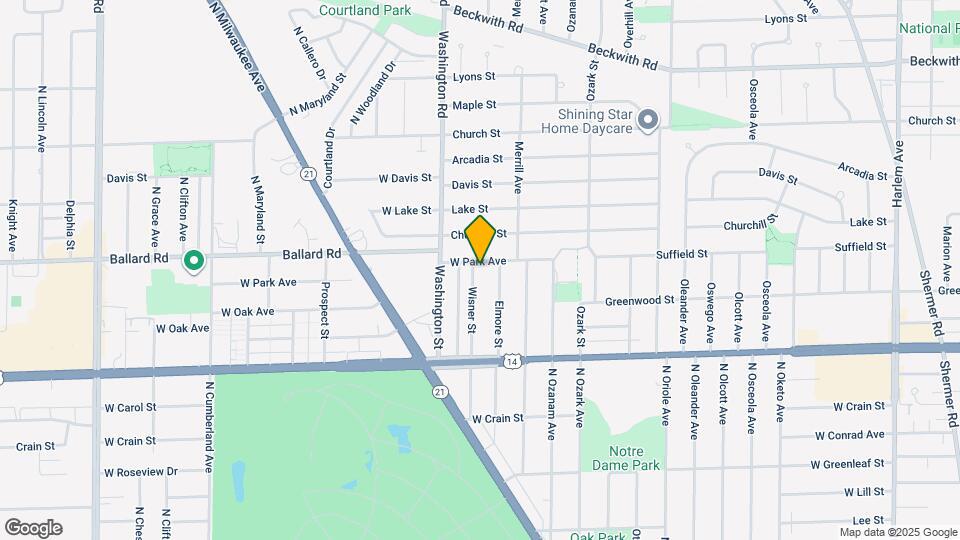 8939 N Wisner St Map and Location Details