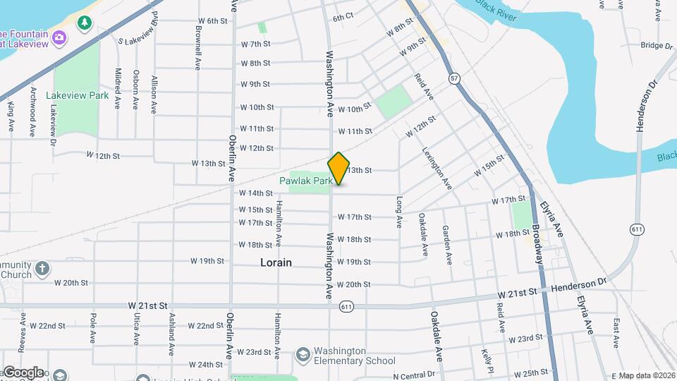 934 W 14th St Map and Location Details