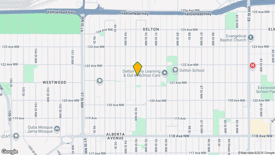 12127-12193 93 St NW Map and Location Details