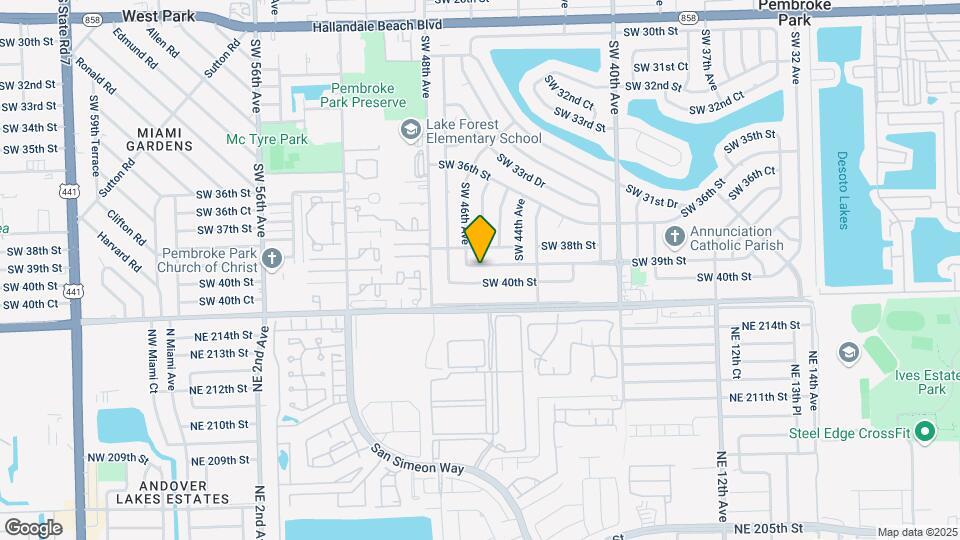 4550 SW 39th St Map and Location Details