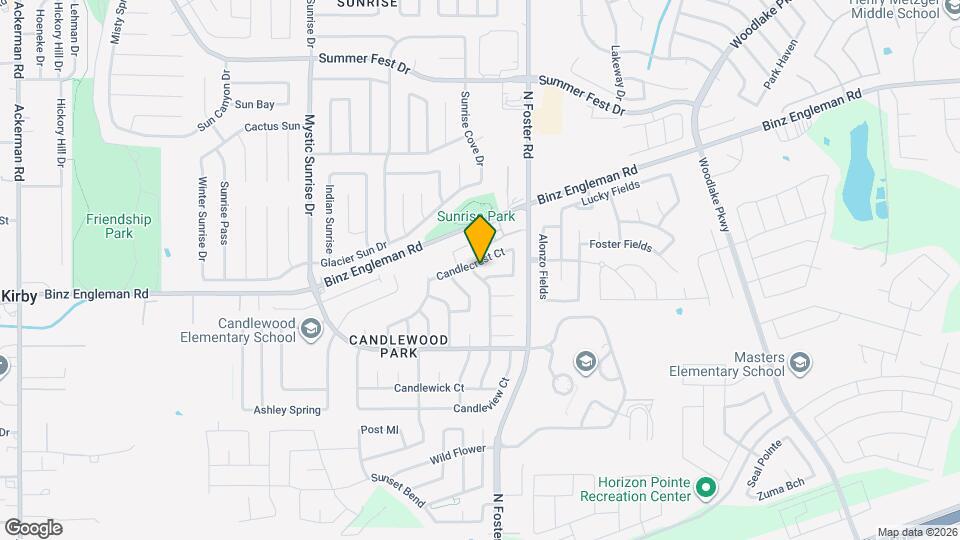 3314 Candleside Dr Map and Location Details