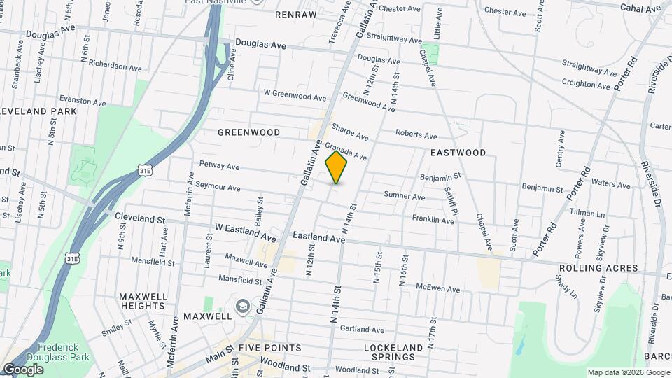 907 N 12th St, Unit B Map and Location Details