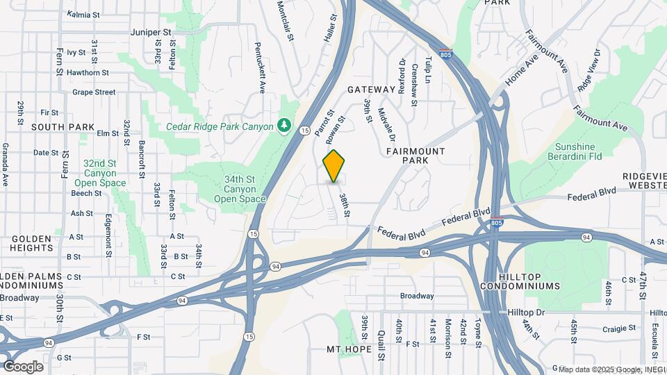 1540 38th St Map and Location Details