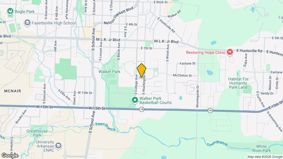 1101 S Washington Ave Map and Location Details