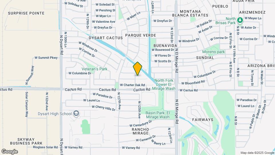 12534 W Bloomfield Rd Map and Location Details