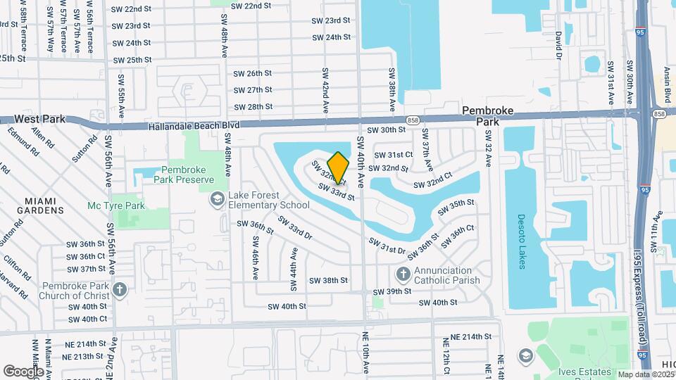 4111 SW 33rd St Map and Location Details