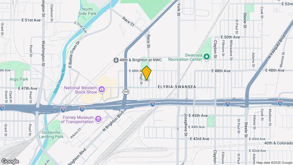 4725 N Race St Map and Location Details