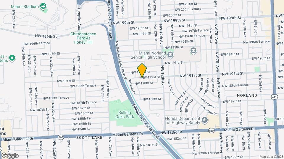 1340 NW 191st St Map and Location Details