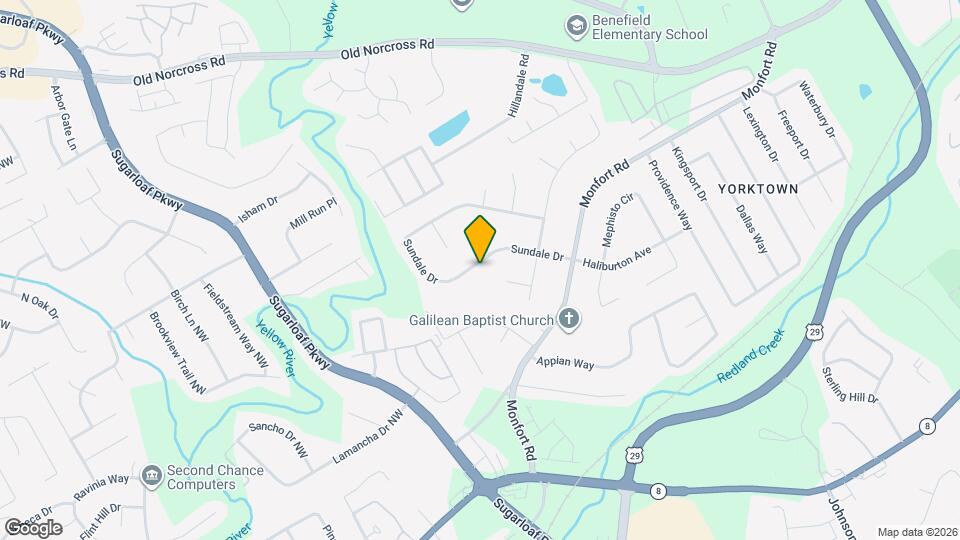 1460 Sundale Dr Map and Location Details