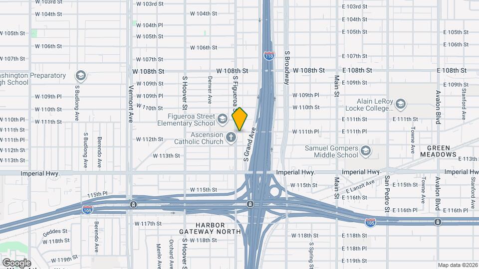 11150 S Figueroa St, Unit 2 Map and Location Details