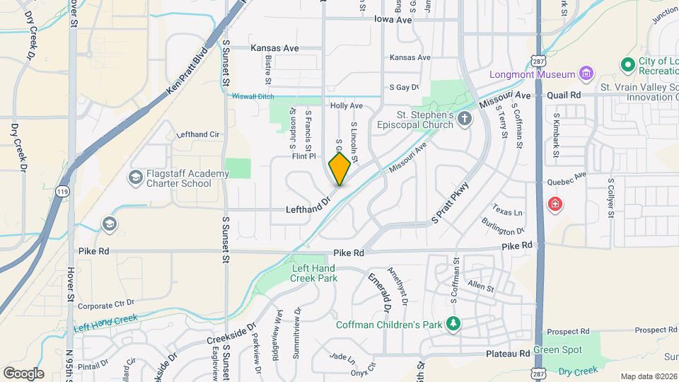 1403 Lefthand Dr Map and Location Details