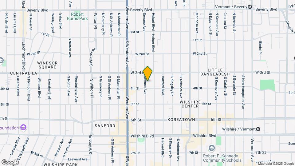 336 S Serrano Ave Mapa y Detalles de la Ubicación