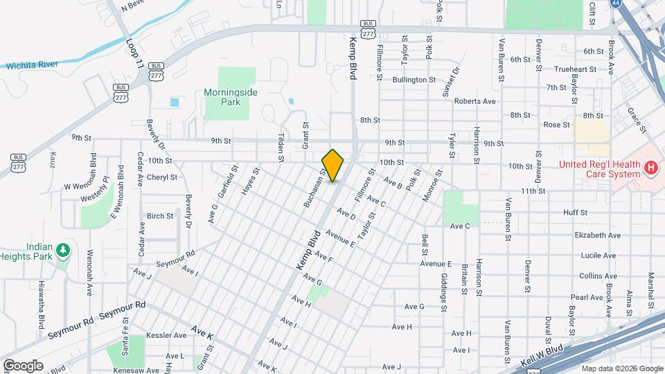1304 Kemp Blvd Map and Location Details