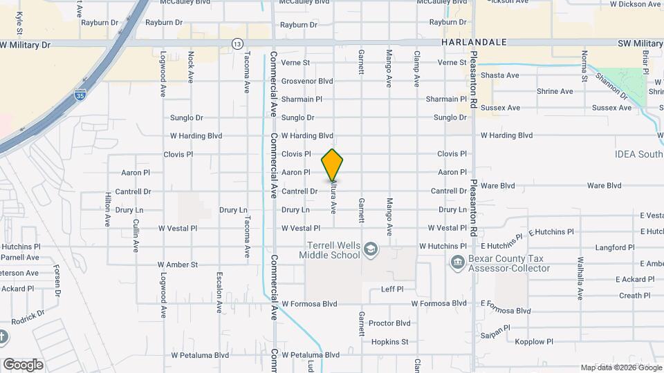 601 Cantrell Dr Map and Location Details